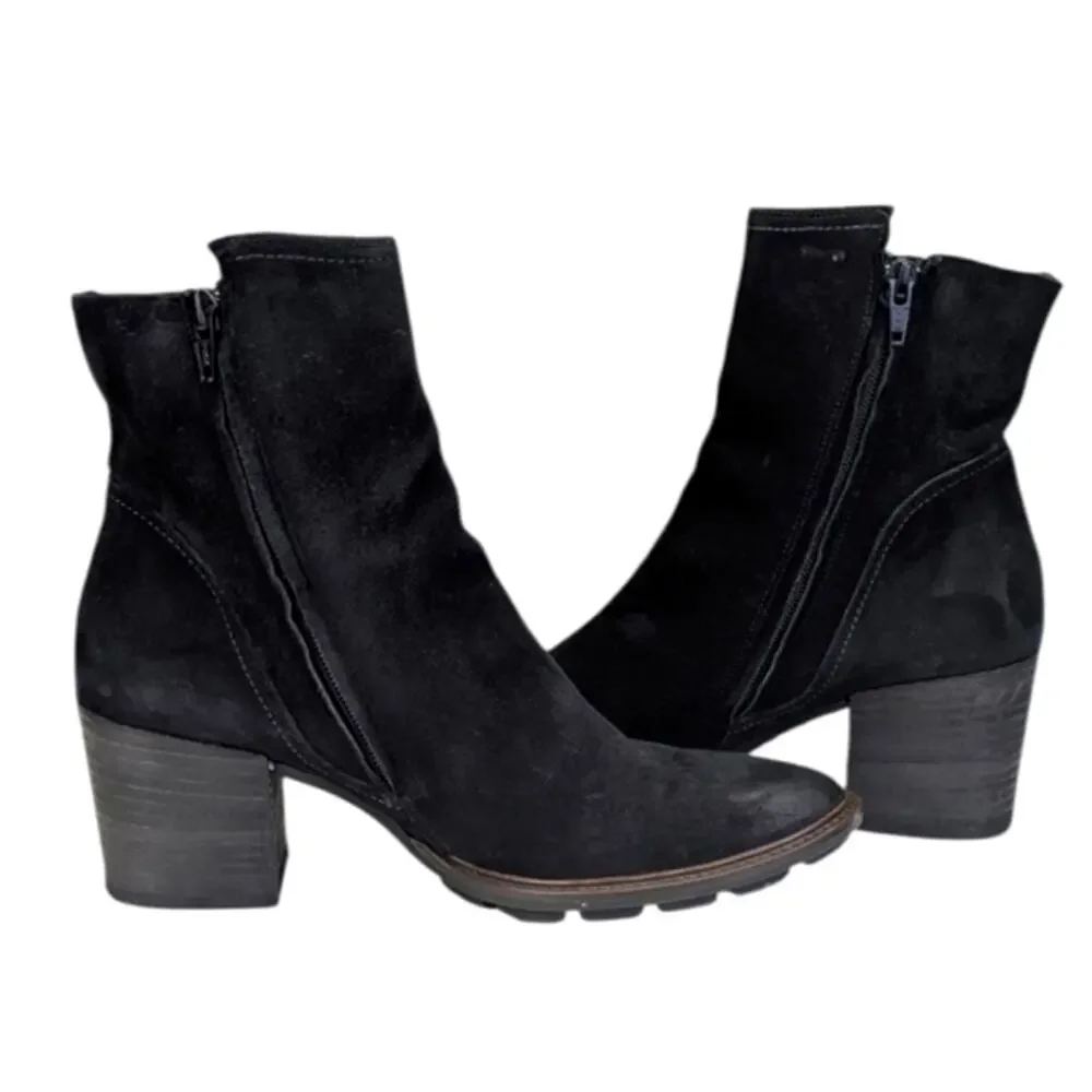 Paul Green Diedra Booties GUC $450 Size UK 6.5 US 9    S3712